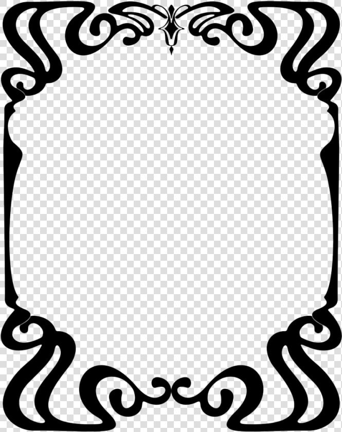 Nouveau Frame By Lyotta   Frame Art Nouveau Borders  HD Png DownloadTransparent PNG