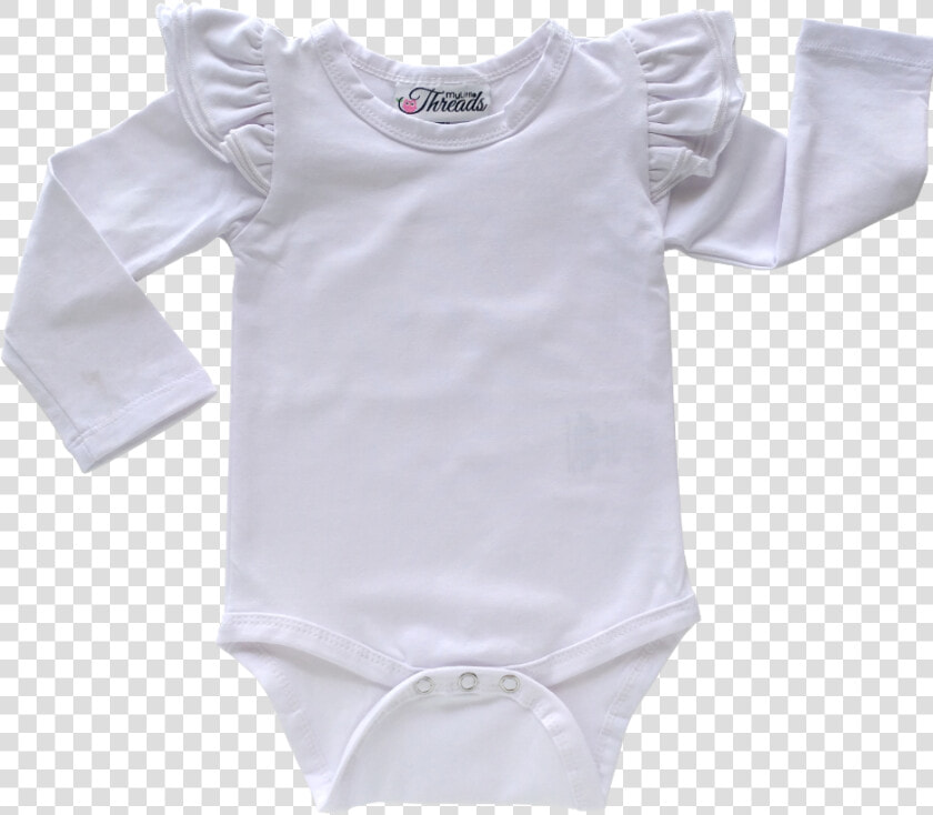 This White Flutter Bodysuit   Onesie Pairs Wonderfully   Sleeve  HD Png DownloadTransparent PNG