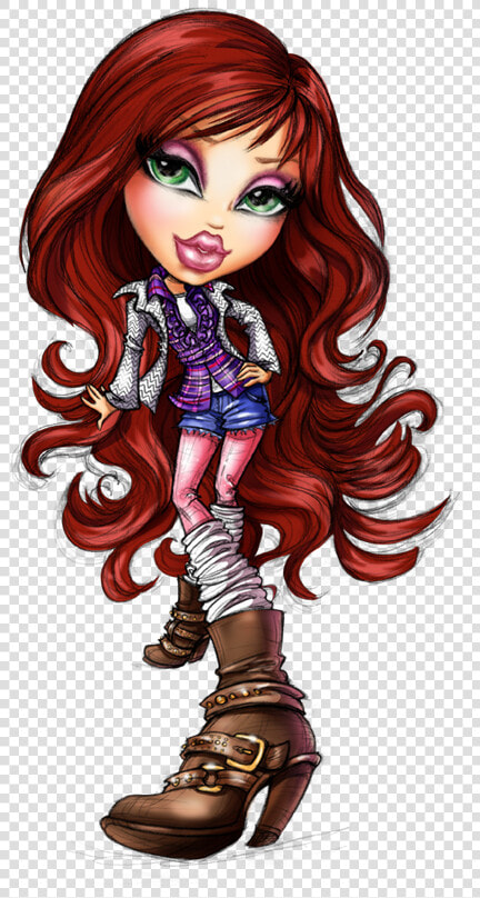 Bratz 10th Anniversary   Png Download   Bratz Red Hair Doll  Transparent PngTransparent PNG