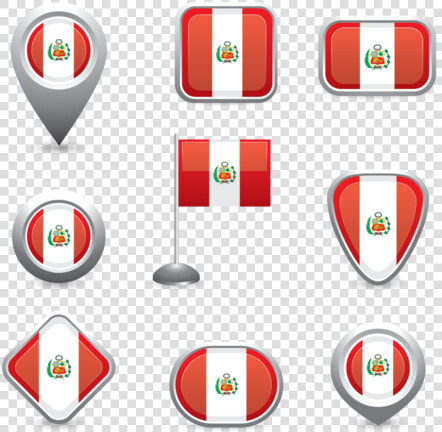 Icona Della Bandiera Del Perù   Bandera Peru Vector Png  Transparent PngTransparent PNG