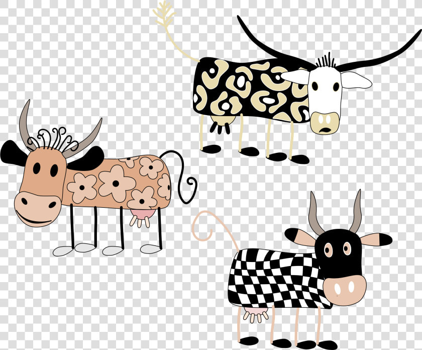 Cartoon Cows   Cattle  HD Png DownloadTransparent PNG