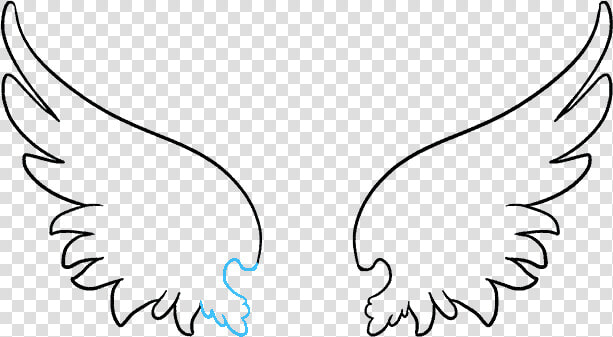 How To Draw Angel   Angel Wings Drawing  HD Png DownloadTransparent PNG