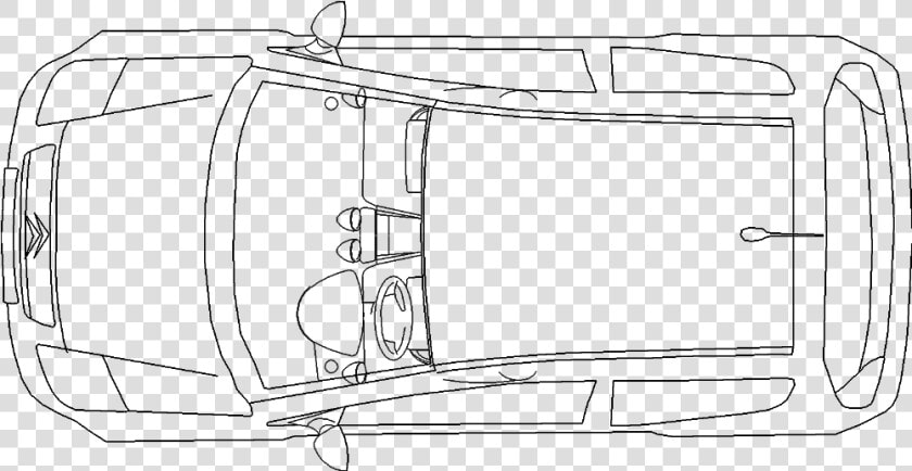 Technical Drawing   Car Drawing Top Png  Transparent PngTransparent PNG