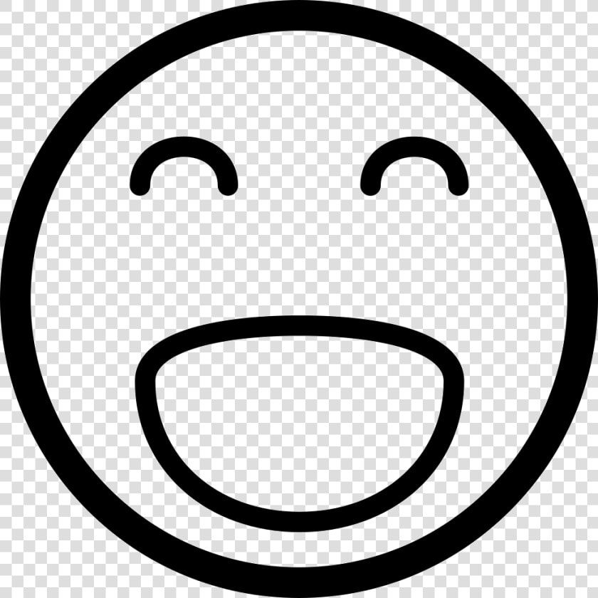 Surprised Emoji Clipart Black And White   Png Download   Happiness Icon  Transparent PngTransparent PNG