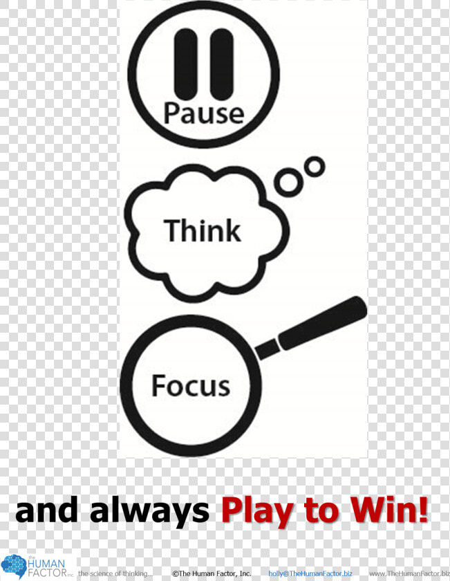 Pause Think Focus With Thf Logo   Pause Think Clip Art  HD Png DownloadTransparent PNG