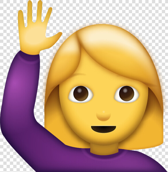 Woman Saying Hi Emoji  HD Png DownloadTransparent PNG