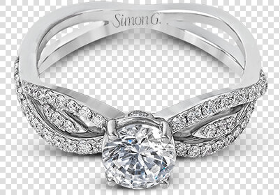 18k White Gold Engagement Ring   Engagement Ring  HD Png DownloadTransparent PNG