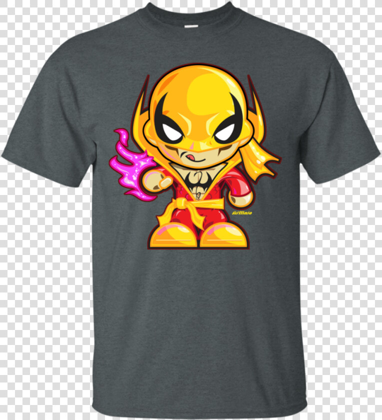 Classic Iron Fist Chibired Luke Cage T Shirt  amp  Hoodie   T shirt  HD Png DownloadTransparent PNG