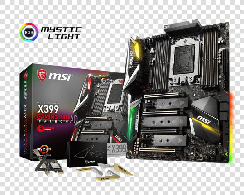 Msi X399 Gaming Pro Carbon Ac  HD Png DownloadTransparent PNG