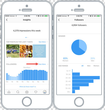 Instagram Insights Followers   Instagram Business Account Statistics  HD Png DownloadTransparent PNG