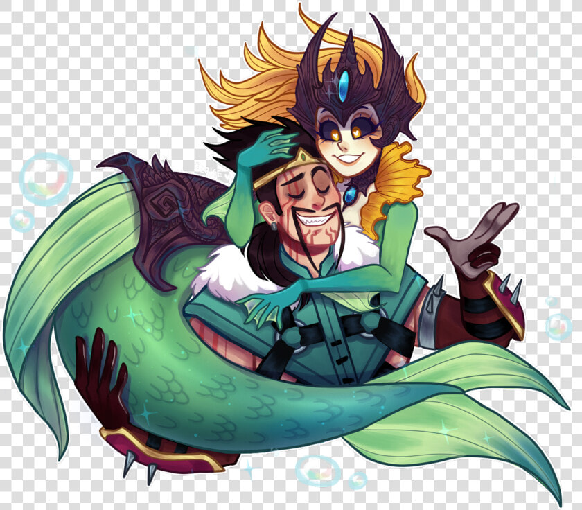  leagueoflegends  fanart  nami  dravenpic   Draven Fanart  HD Png DownloadTransparent PNG