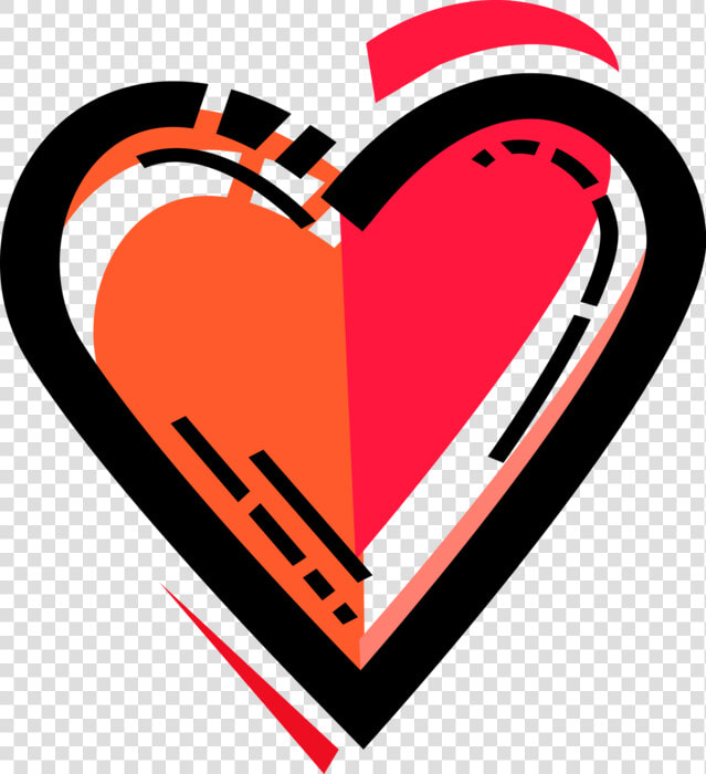 Vector Illustration Of Romantic Passion Love Heart  HD Png DownloadTransparent PNG