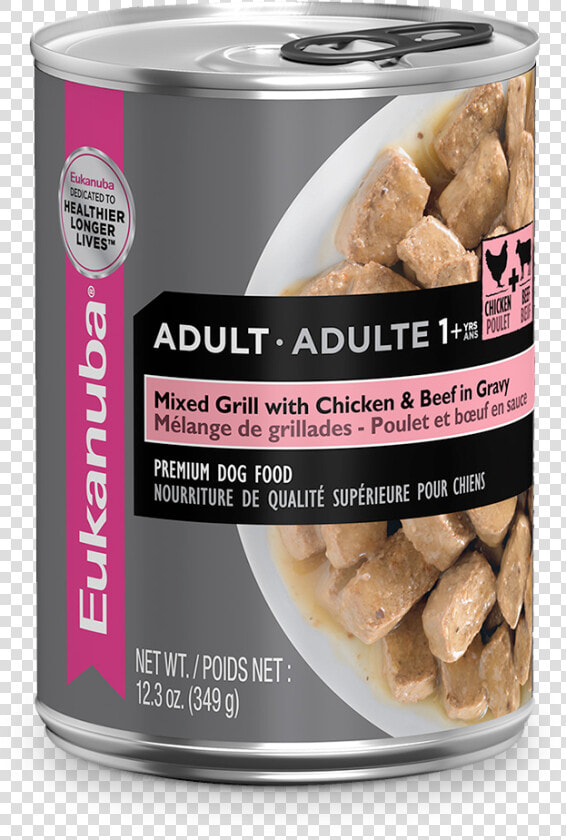 Eukanuba Mixed Grill Chickena And Beef In Gravy Canned   Eukanuba Canine Ground Chicken  amp beef 374g  HD Png DownloadTransparent PNG