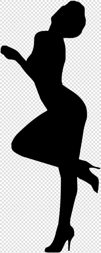 Silhouette Of A Curvy Woman  HD Png DownloadTransparent PNG