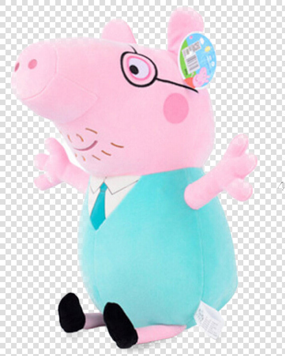 Peppa Pig Peppa Pig George Dinosaur Stuffed Animal   Peppa Pig Knuffel Papa  HD Png DownloadTransparent PNG