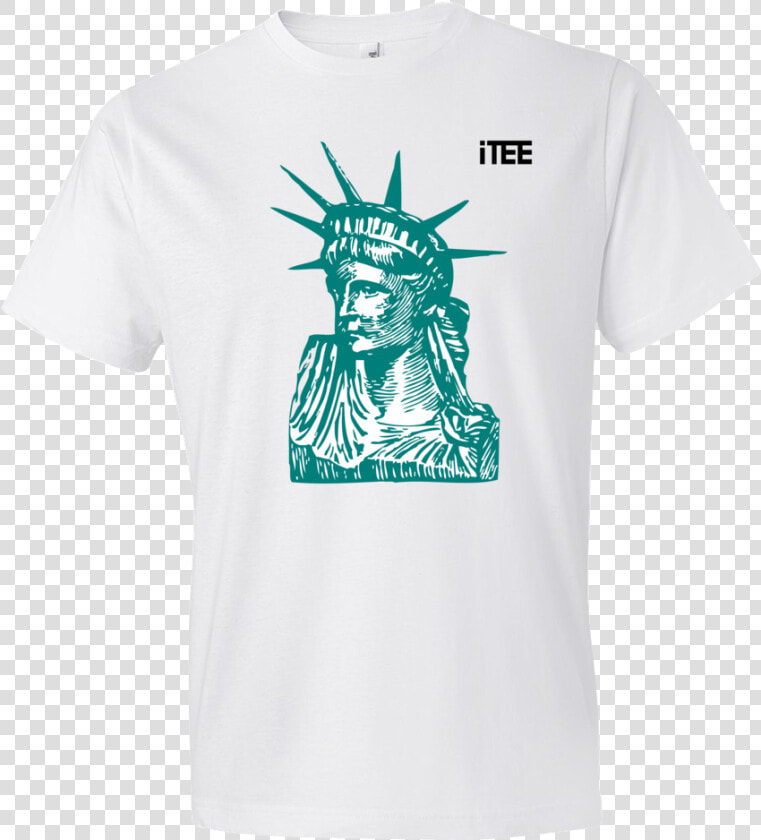 Statue Of Liberty Lightweight Fashion Short Sleeve   Vsco Girl Shirts Save The Turtles  HD Png DownloadTransparent PNG