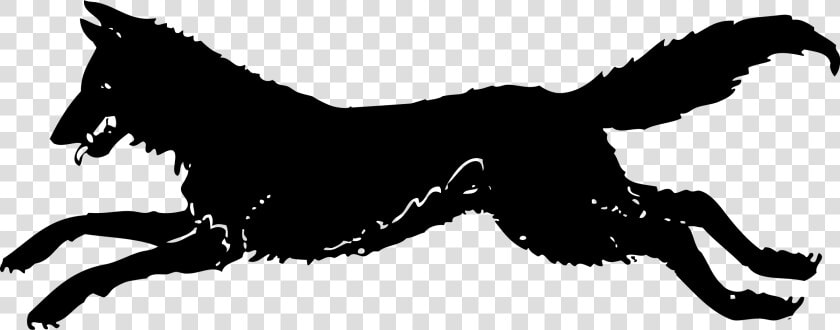 Running Wolf Clip Arts   Wolf Running Silhouette Png  Transparent PngTransparent PNG