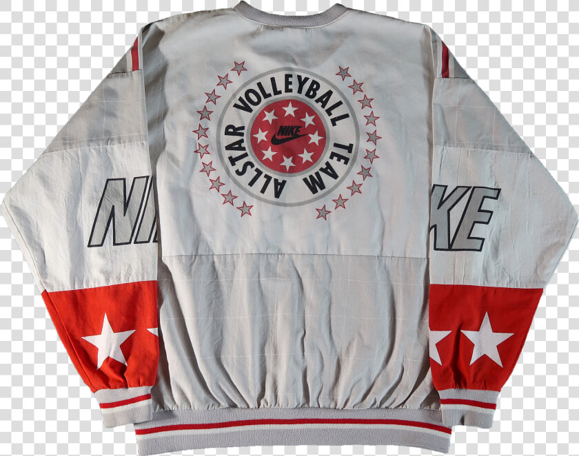 Vintage Nike 90s Grey Tag Red White Volleyball Team   Long sleeved T shirt  HD Png DownloadTransparent PNG