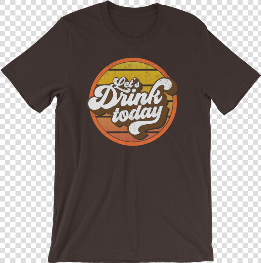 Lets Drink Dtg Mockup Front Wrinkled Brown   Dessert  HD Png DownloadTransparent PNG