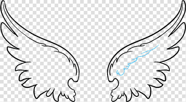 How To Draw Angel Wings   Angel Wings Drawing  HD Png DownloadTransparent PNG