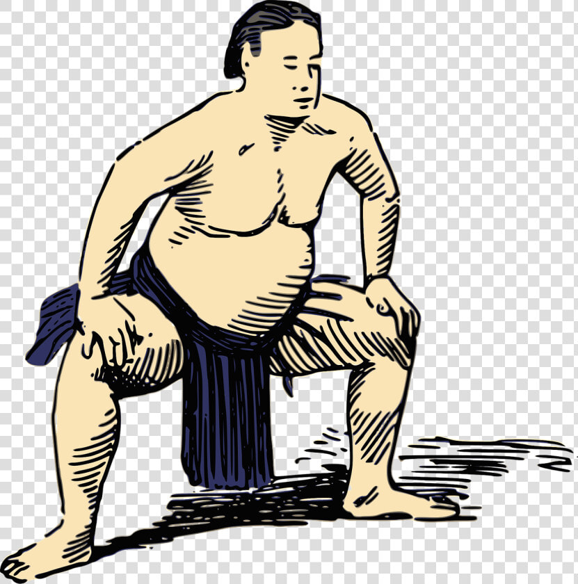 Sumo Wrestlers Soup Drawing  HD Png DownloadTransparent PNG