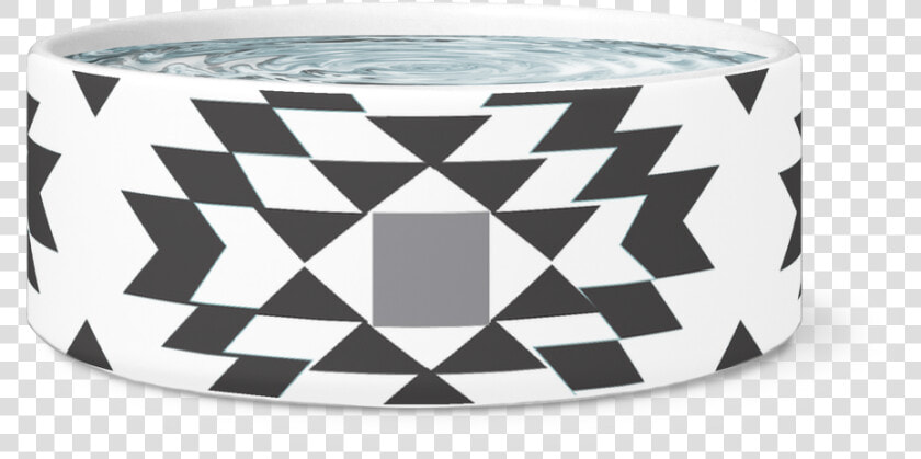 Aztec Chic Dog Bowl   Aztec Black Pet Bowl  HD Png DownloadTransparent PNG