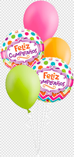 Bouquet De Globos Feliz Cumpleaños Chevron   Party Supply  HD Png DownloadTransparent PNG