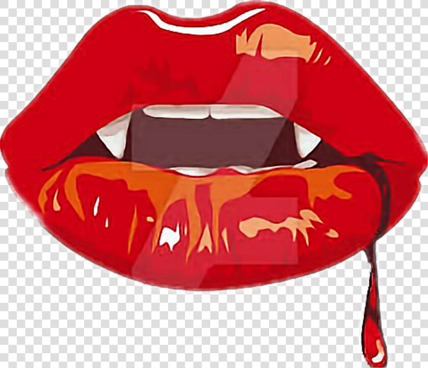 Vampire Mouth Png   Anime Vampire Lips  Transparent PngTransparent PNG