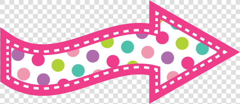 Work Is In School And What They Think They Might Need   Pink Polka Dot Arrow  HD Png DownloadTransparent PNG