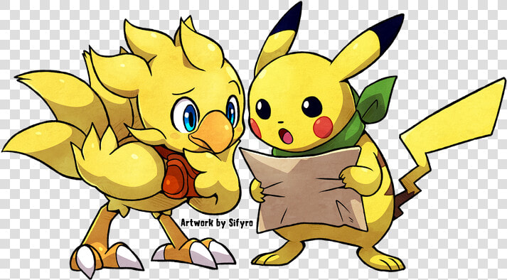 Chocobo Pikachu  HD Png DownloadTransparent PNG