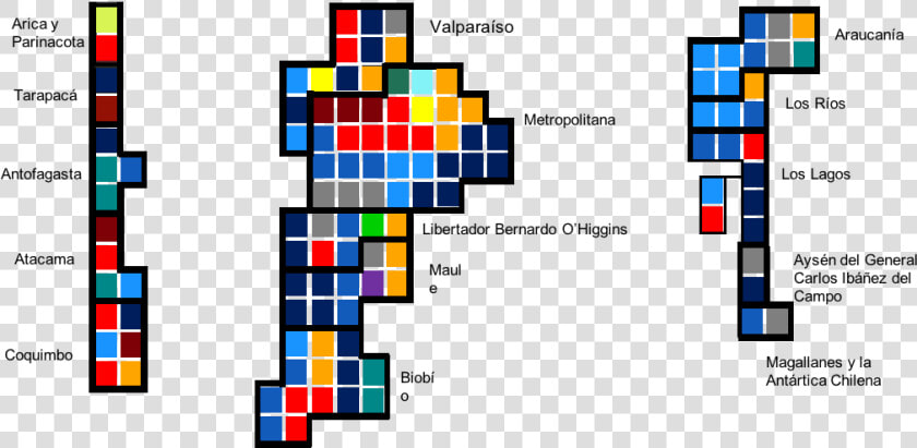 2cartograma De Camara De Diputados De Chile A Enero   Cartograma De Chile  HD Png DownloadTransparent PNG