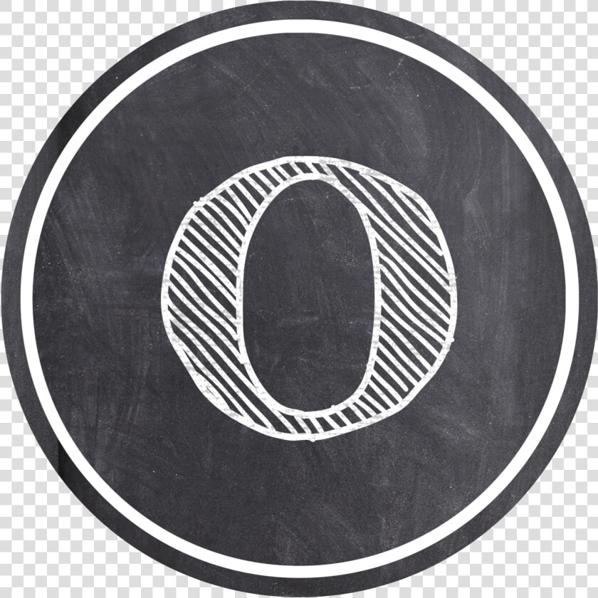 Chalkboard Banner O   Circle Printable Chalkboard Letter  HD Png DownloadTransparent PNG