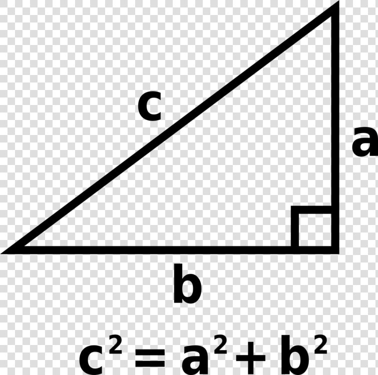 Transparent Math Equation Png   Pythagorean Theorem Transparent Background  Png DownloadTransparent PNG