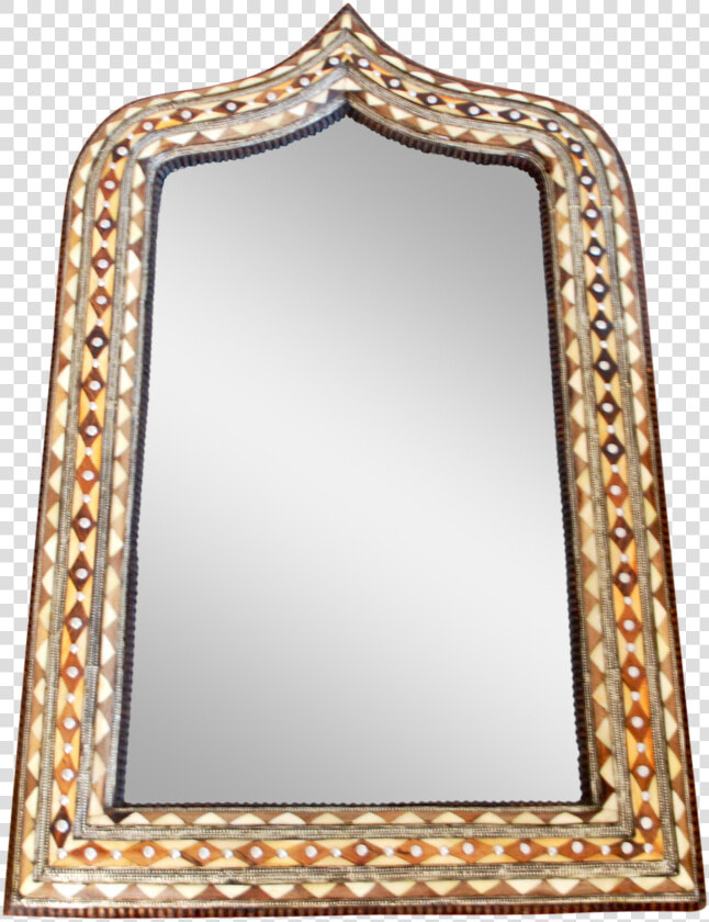 Moroccan Bone Inlaid Arch Mirror  HD Png DownloadTransparent PNG