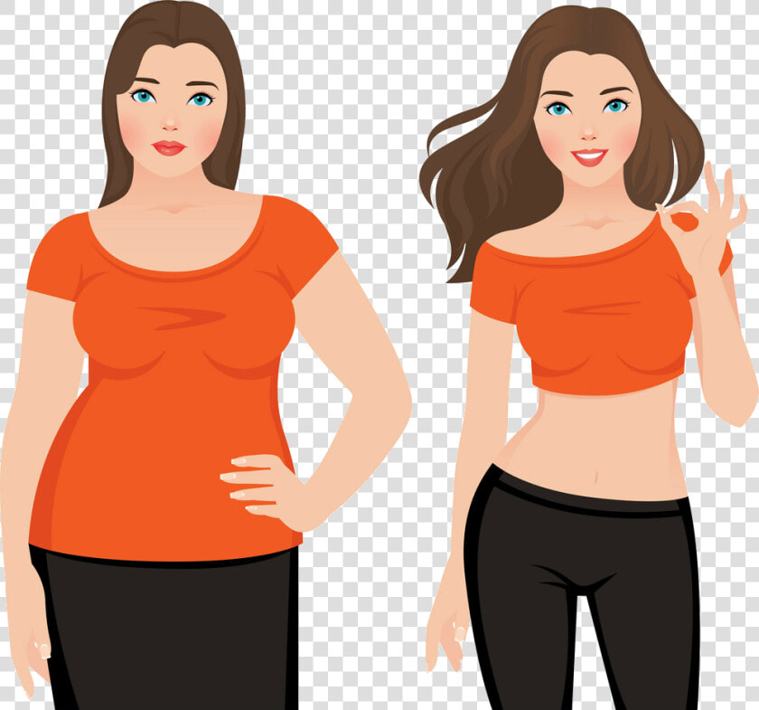 Before After Weight Loss Art  HD Png DownloadTransparent PNG