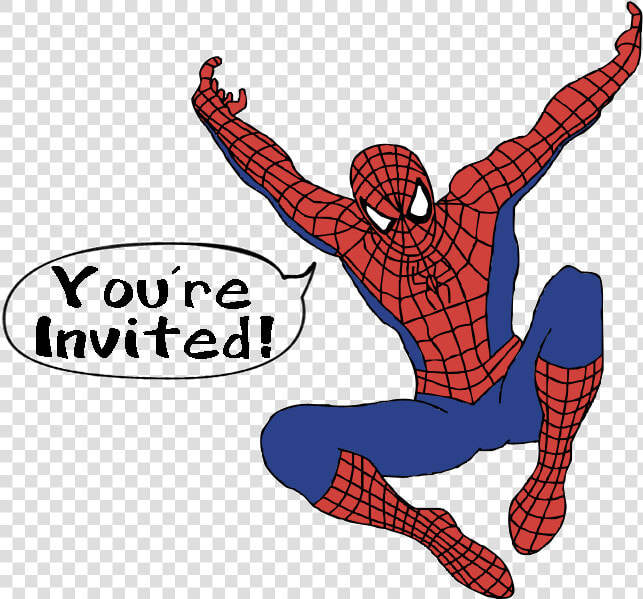 Free Spiderman Clipart Clipart   Spiderman You Re Invited  HD Png DownloadTransparent PNG