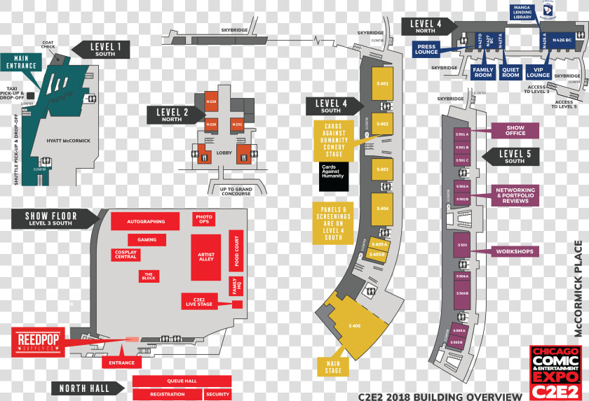 C2e2 Map 2019  HD Png DownloadTransparent PNG