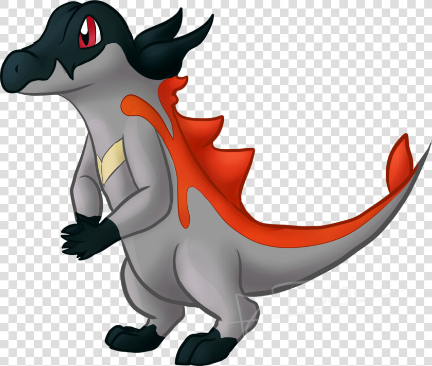 Totodile And Salandit Fusion  With Tad More Salandit   Salandit Fusion  HD Png DownloadTransparent PNG