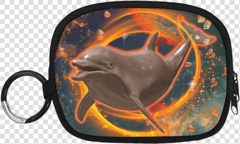 Jumping Dolphin Coin Purse   Dolphin On Fire  HD Png DownloadTransparent PNG