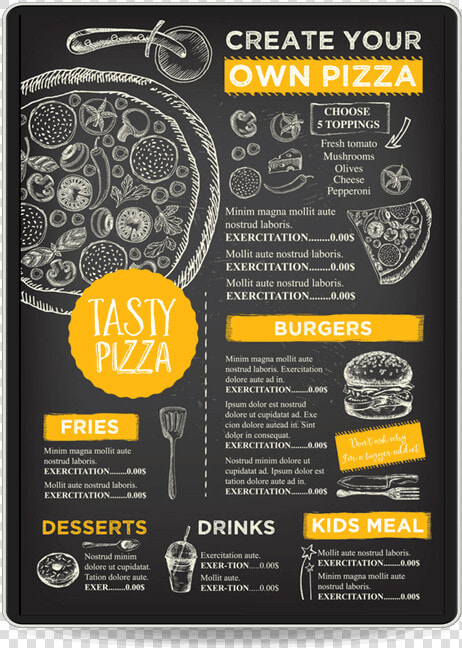 Digital Menu Boards   Flyer De Una Jugueria  HD Png DownloadTransparent PNG