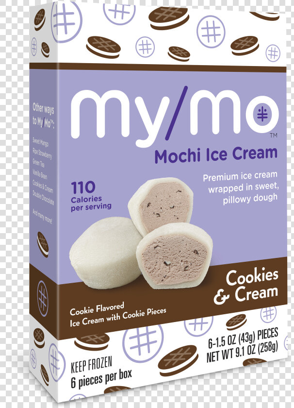 Mochi Ice Cream Cookies And Cream  HD Png DownloadTransparent PNG