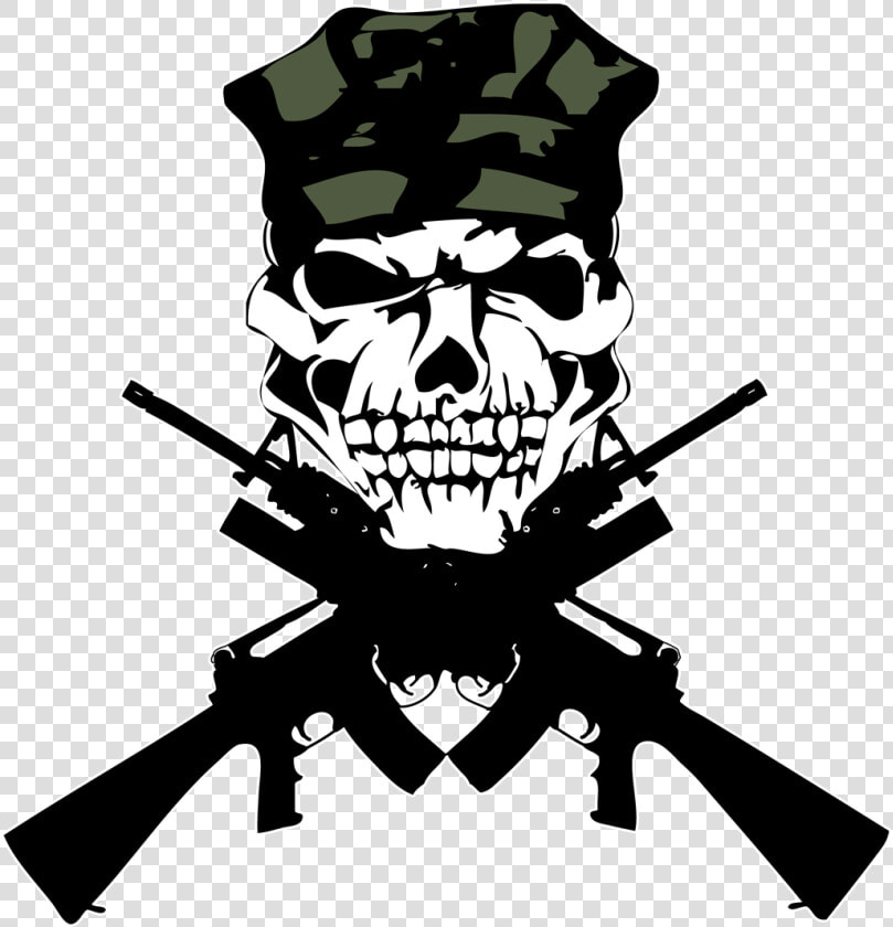 Transparent Skull Border Png   2nd Amendment God Guns Guts Made America Free  Png DownloadTransparent PNG