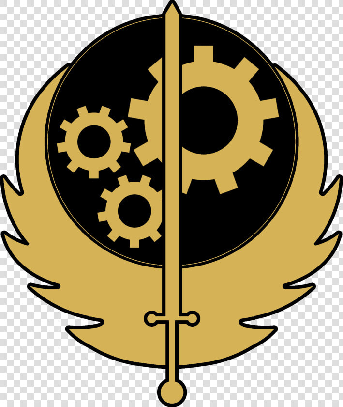 Nukapedia The Vault   Fallout Brotherhood Of Steel Logo  HD Png DownloadTransparent PNG