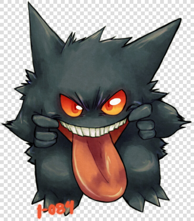 View 094 Gengar By 1 084 d6k4mtn     Cartoon  HD Png DownloadTransparent PNG