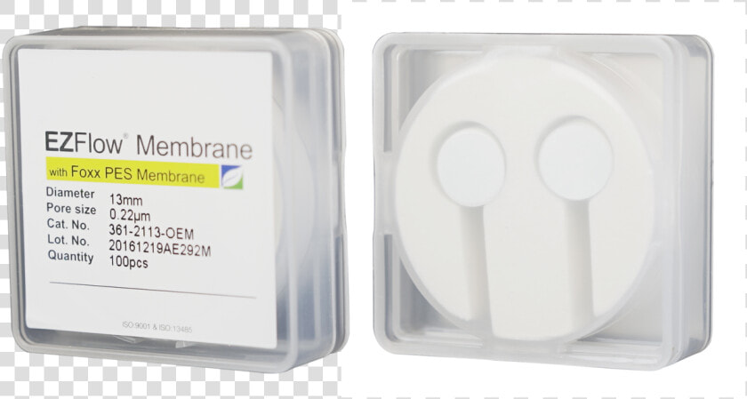 Ezflow Membrane Disc Filter  Pes    Box  HD Png DownloadTransparent PNG