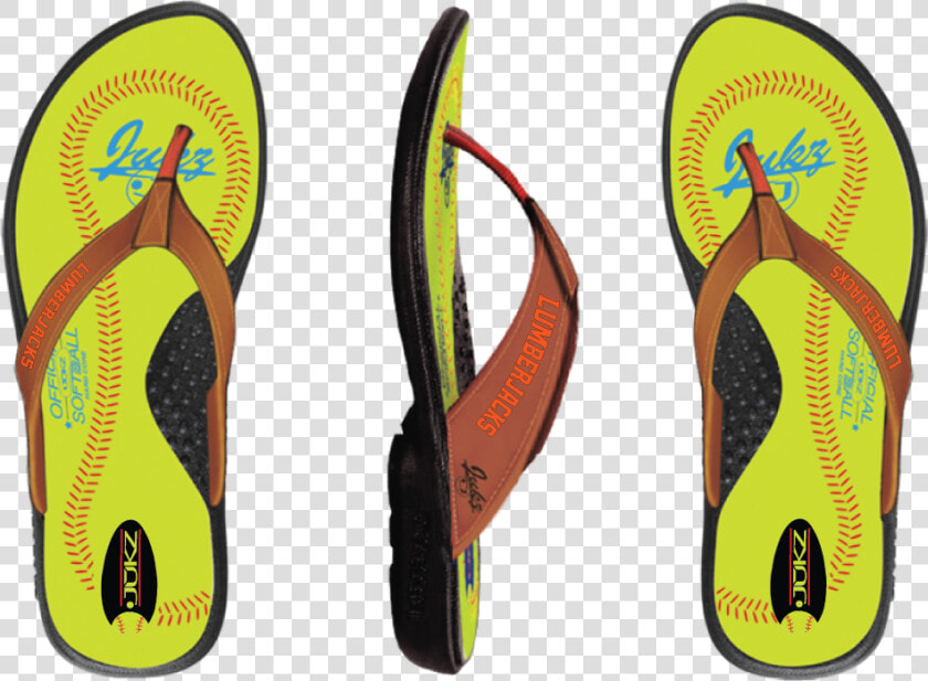 Warren Lumberjacks Ladies Softball Flip Flops   Flip flops  HD Png DownloadTransparent PNG