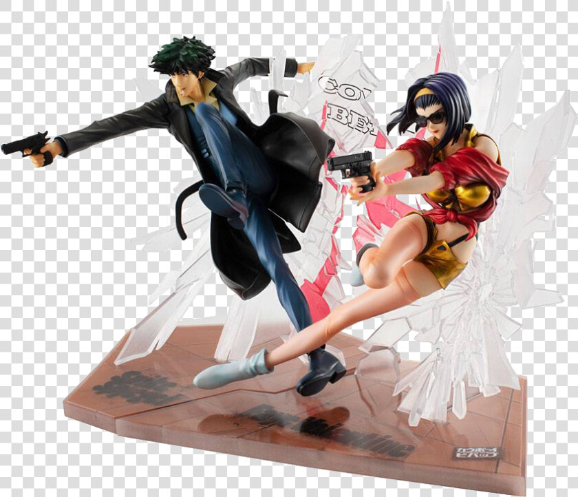 Megahouse Cowboy Bebop Spike Spiegel And Faye Valentine   Spike Cowboy Bebop Figure  HD Png DownloadTransparent PNG