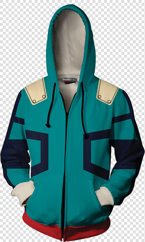 Boku No Hero Academia Izuku Midoriya Cosplay Zip Up  HD Png DownloadTransparent PNG