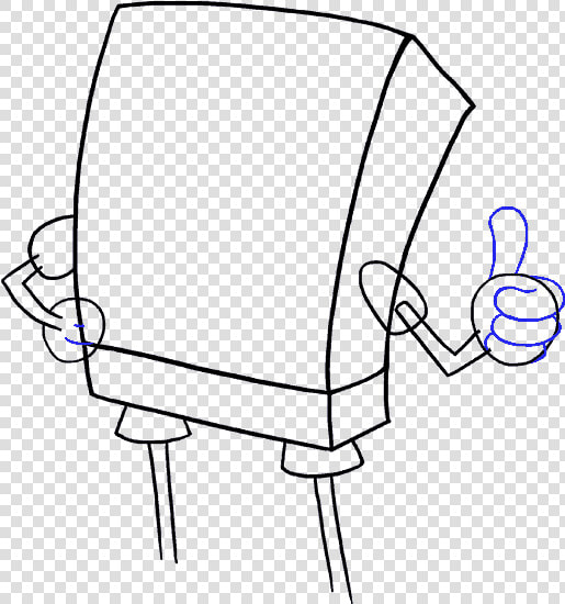 How To Draw Spongebob   Spongebob Drawing Easy Small  HD Png DownloadTransparent PNG