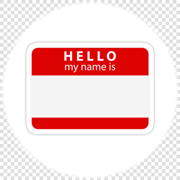 Hi My Name Is Sticker   Hi My Name Is Sticker Transparent  HD Png DownloadTransparent PNG